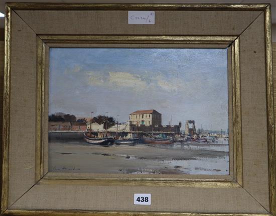 Ian Houston (1934-) oil on board, Low tide, Peniche, signed and dated 1974, 25 x 35cm